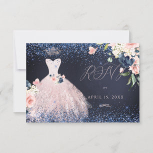 Quinceanera UAWG Butterfly Blush Goavy Einladung