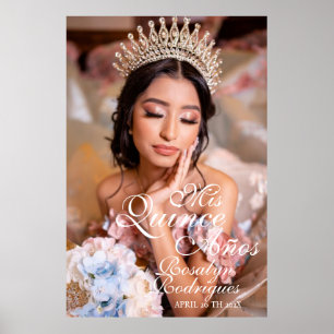 Quinceanera Welcome script Foto 15. Geburtstag Poster