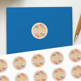 Quinceanera Western Mexican Fiesta Party Runder Aufkleber