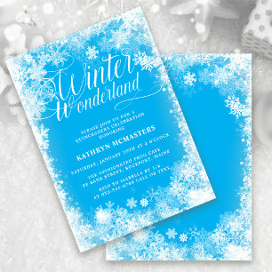 Quinceanera Winter Wonderland Schneeflocke Einladung