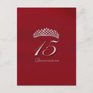 Quinceañera zum 15. Geburtstag Postkarte