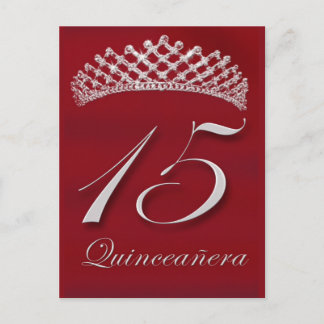 Quinceañera zum 15. Geburtstag Postkarte