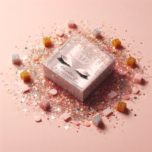 Quinceañeras Crown 16. 15. Bridal Rose Glitzer Quadratischer Aufkleber