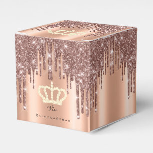 Quinceañeras Sweet 16. Bridal Rose Viv Royal Geschenkschachtel