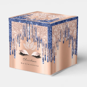 Quinceañeras Sweet 16th Bridal Rose Tropfen BlueNa Geschenkschachtel