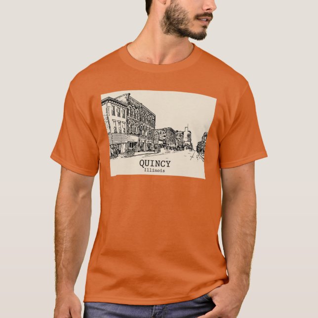 Quincy Illinois 1 T-Shirt (Vorderseite)