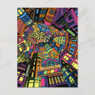 Quincy Illinois Historic District Postcard Postkarte