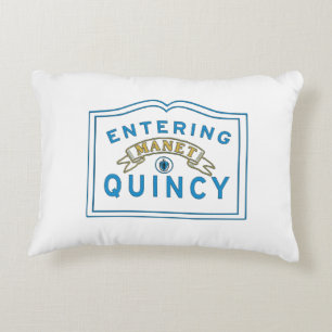 Quincy MA Motto Accent Pillow Dekokissen