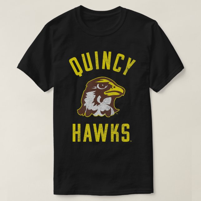 Quincy University Hawks großer T - Shirt (Design vorne)