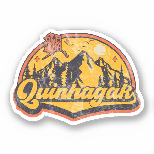 Quinhagak, Alaska Aufkleber (Vorderseite)