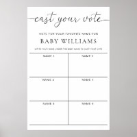 Quinn Cast your Vote Baby Name Game Abstimmung