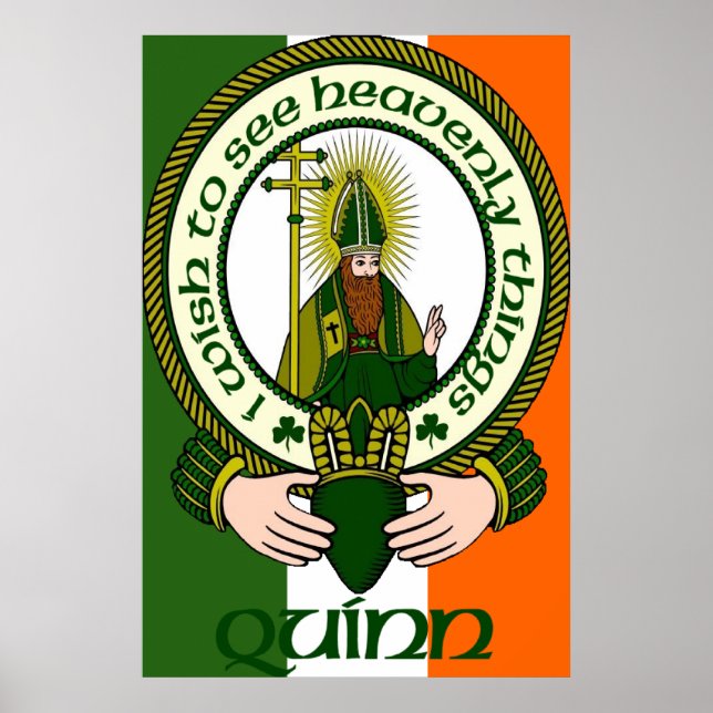 Quinn Clan Motto Poster Print (Vorne)