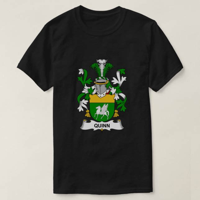 Quinn Coat of Arms - Familienwappen Shirt  (Design vorne)