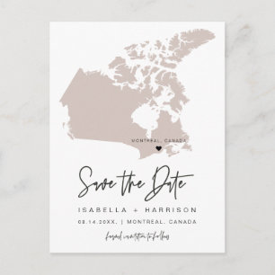 QUINN - Kanada Karte Save the Date (bewegliches He
