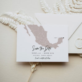 QUINN - Mexiko Karte Save the Date bewegliches Her