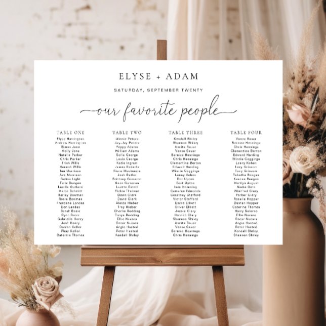 Quinn Minimal 4 Bankett Tischplatine Poster (Von Creator hochgeladen)