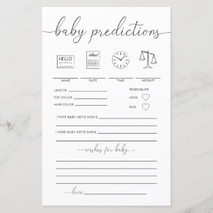 Quinn Minimal Baby Predictions Spiel