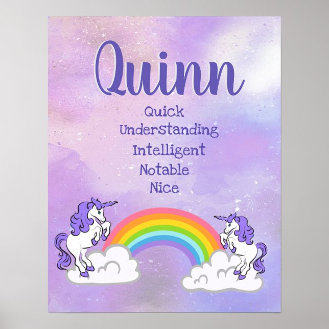 Quinn Name Poster (Vorne)
