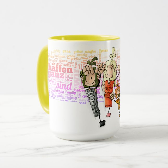 Quinn, Rona, Tida & Ugo - Geschwister /  Tasse (Vorderseite Links)