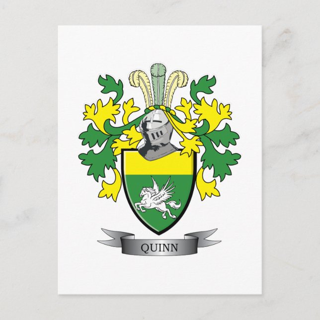 Quinn-Wappen Postkarte (Vorderseite)