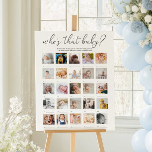 Quinn Wer ist dieses Baby 25 Foto Spiel Poster