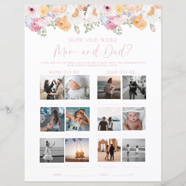 Quinn Wie alt war Mama und Vater Foto Spiel (Vorderseite)