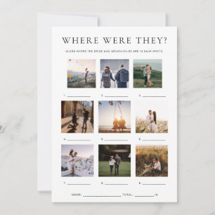 Quinn, wo sie Urlaub Foto Game Einladung