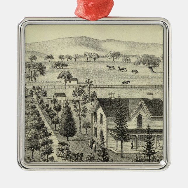 Quinn-Wohnsitz Ornament Aus Metall (Vorne)