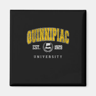 Quinnipiac Arch Vintage Uni Sportsport de Magnet