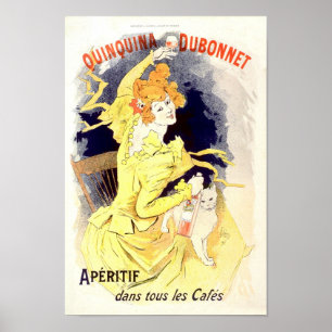Quinquina Dubonnet Aperitif Vintage Französische W Poster