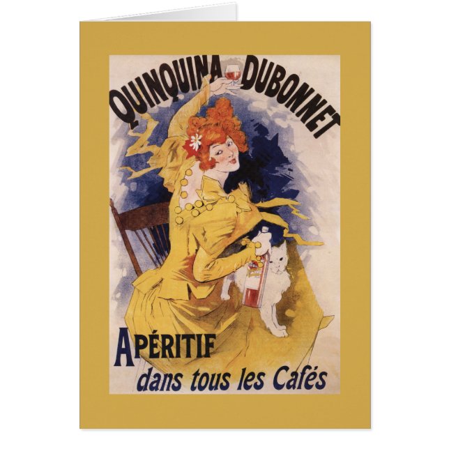 Quinquina Dubonnet Aperitif Werbeplakat (Vorne)