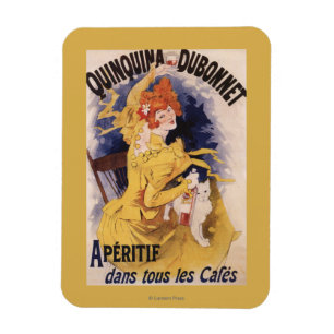 Quinquinquina Dubonnet Aperitif Promotional Poster Magnet