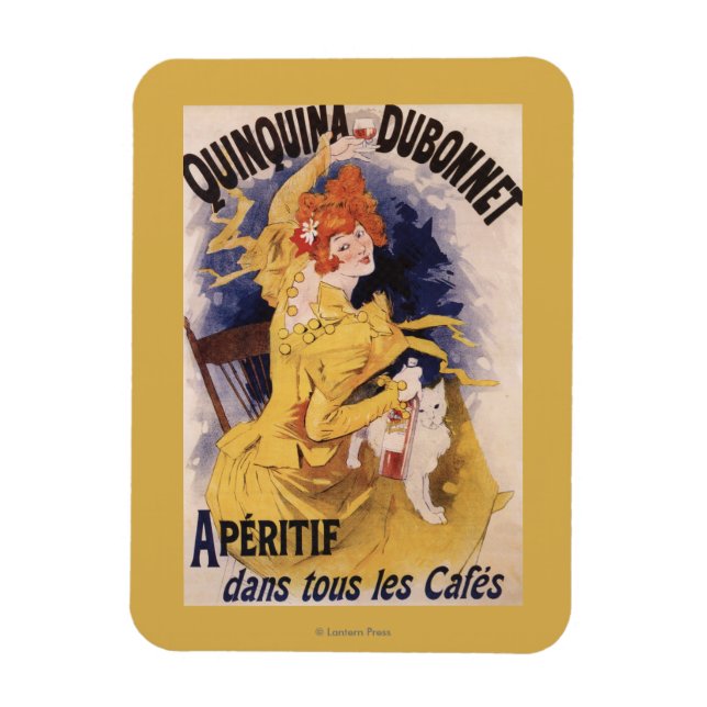 Quinquinquina Dubonnet Aperitif Promotional Poster Magnet (Vertikal)