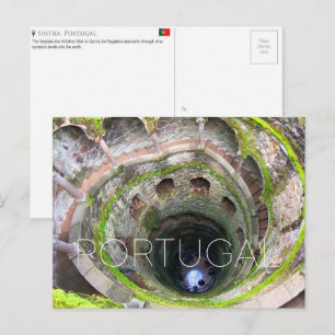 Quinta da Regaleira, Sintra, Portugal Reise Postkarte