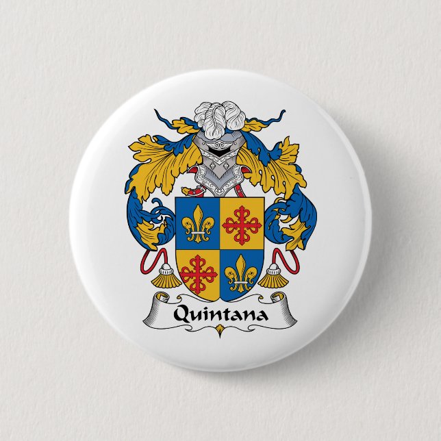 Quintana Familienwappen Button (Vorderseite)