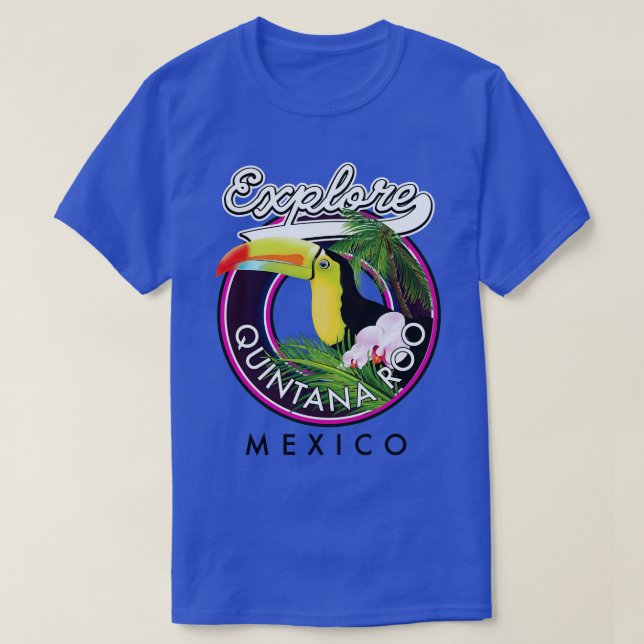 Quintana Roholbox Beach mexico Reisepatch T-Shirt (Design vorne)