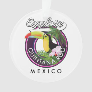 Quintana Roo Holbox Strand Mexiko. Klassisch Rund Ornament