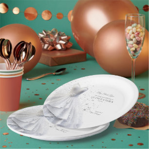 Quintencera Glam Red Dress Pappteller