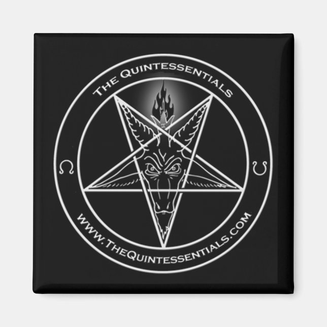Quintessentials "Baphomet" Logo-Magnet Magnet (Vorne)