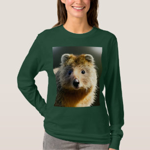 Quintin The Ginger Quokka, Long Sleeve Tshirt