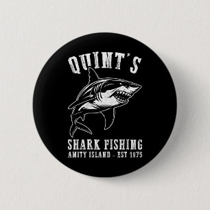 Quint's fantastische Ozean-Tiere Vintage-Bekleidun Button