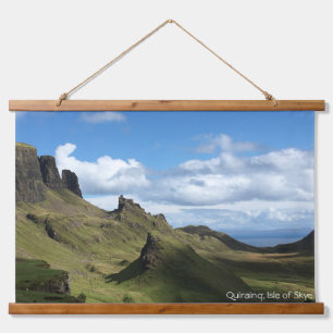 Quiraing Skye Tapestry Wandteppich Mit Holzrahmen