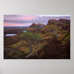 Quiraing Sonnenaufgang Landschaft auf Skye Poster