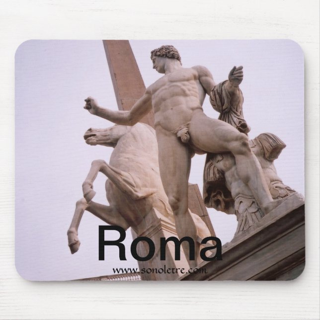 Quirinale Skulptur, Roma Mousepad (Vorne)