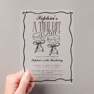 Quirky A Tini Bit Older Espresso Martini Geburtsta Acryleinladungen
