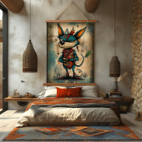 Quirky Abstrakt Dog Art