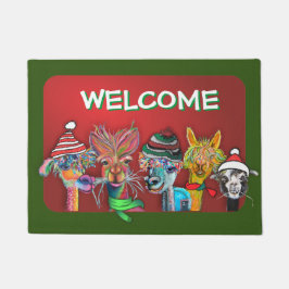 Quirky-Alpaca-Türmatte Fußmatte