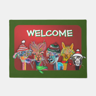 Quirky-Alpaca-Türmatte Fußmatte