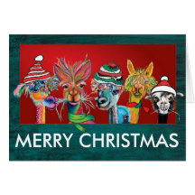 Quirky Alpacas Frohe Weihnachtskarte 19-2