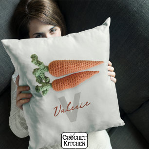 Quirky Amigurumi Minimalistisch Crochet Carrots Na Kissen